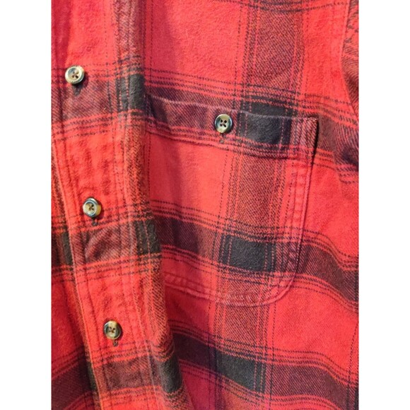 Stormy Kromer 1903 Flannel Shirt Buffalo Plaid Red Men's Medium Made In USA - Picture 3 of 14